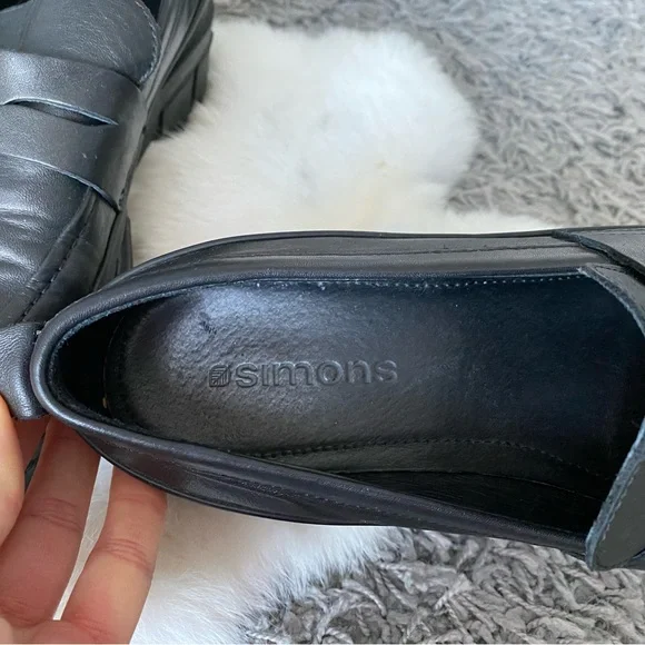 SIMONS Lug-sole platform penny loafers - Picture 5 of 12